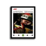 Cuadro Ayrton Senna McLaren El Espíritu del Campeón – Póster F1 vintage