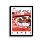 Cuadro Charles Leclerc Espíritu Ferrari – Decoración automotriz Divinas