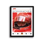 Cuadro Michael Schumacher Ferrari La Era Roja – Póster F1 vintage