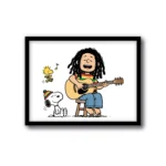 Cuadro Snoopy Bob Marley Reggae Vibes – Decoración musical Divinas