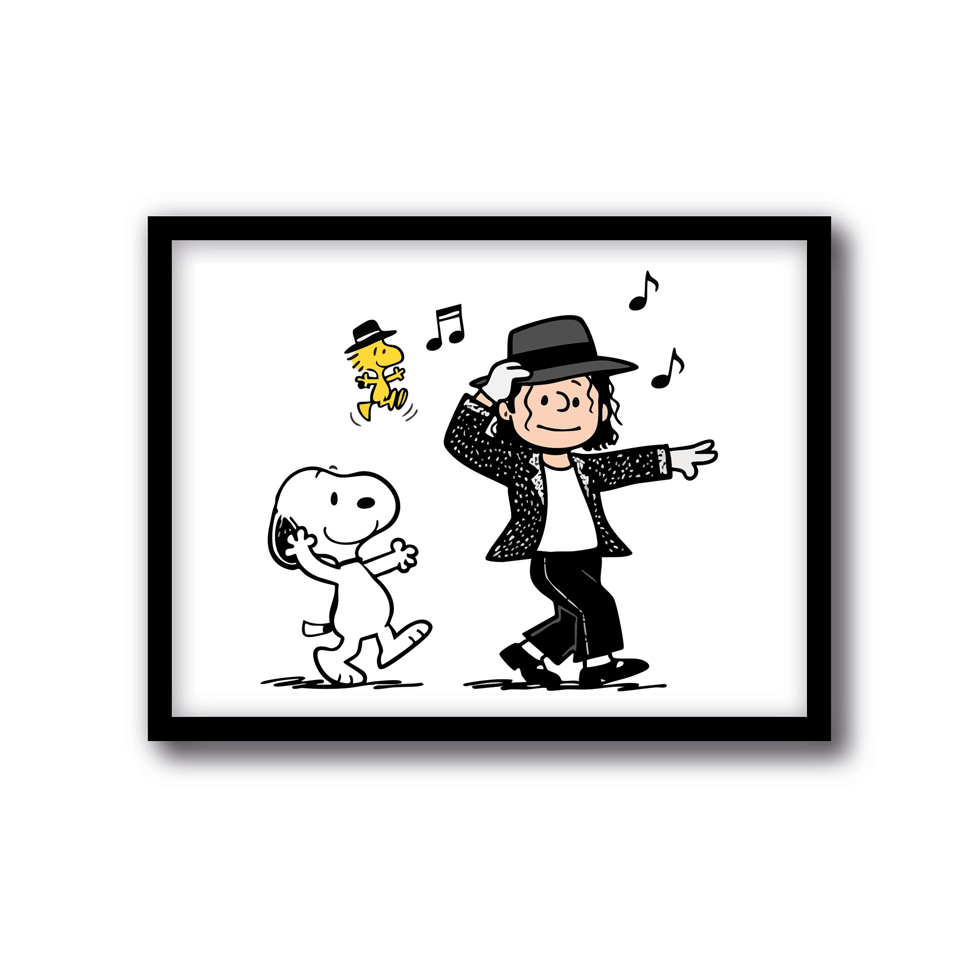 Cuadro Snoopy Michael Jackson Dance & Groove – Decoración musical Divinas