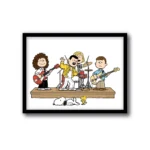 Cuadro Snoopy Queen Rock Royalty – Decoración musical Divinas