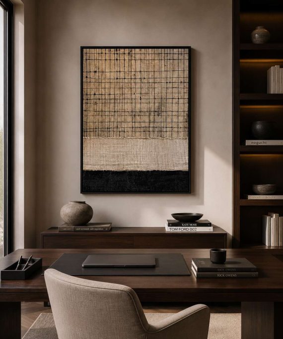 Trama Natural | Arte Textil Abstracto Canvas XL