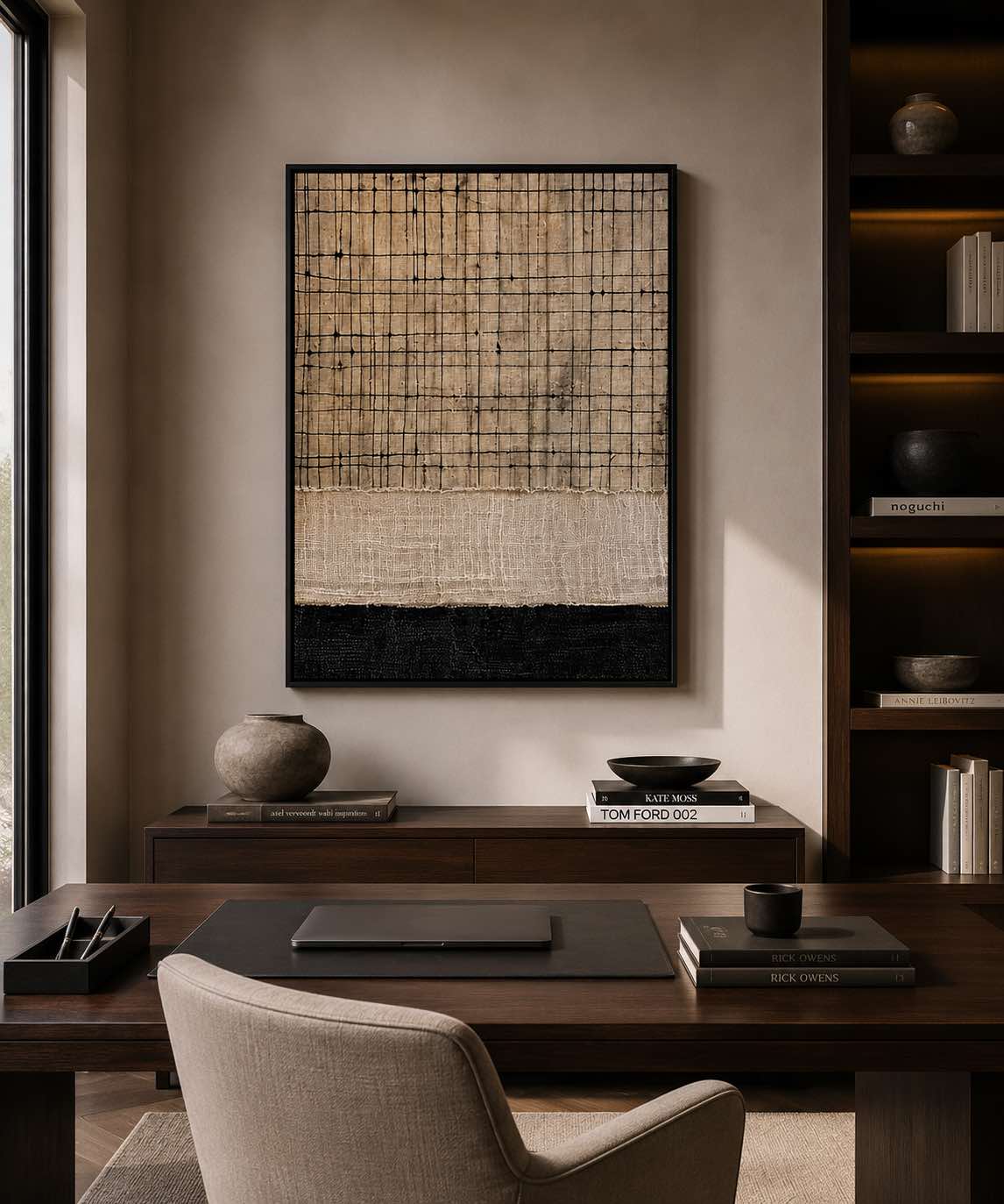 Trama Natural | Arte Textil Abstracto Canvas XL